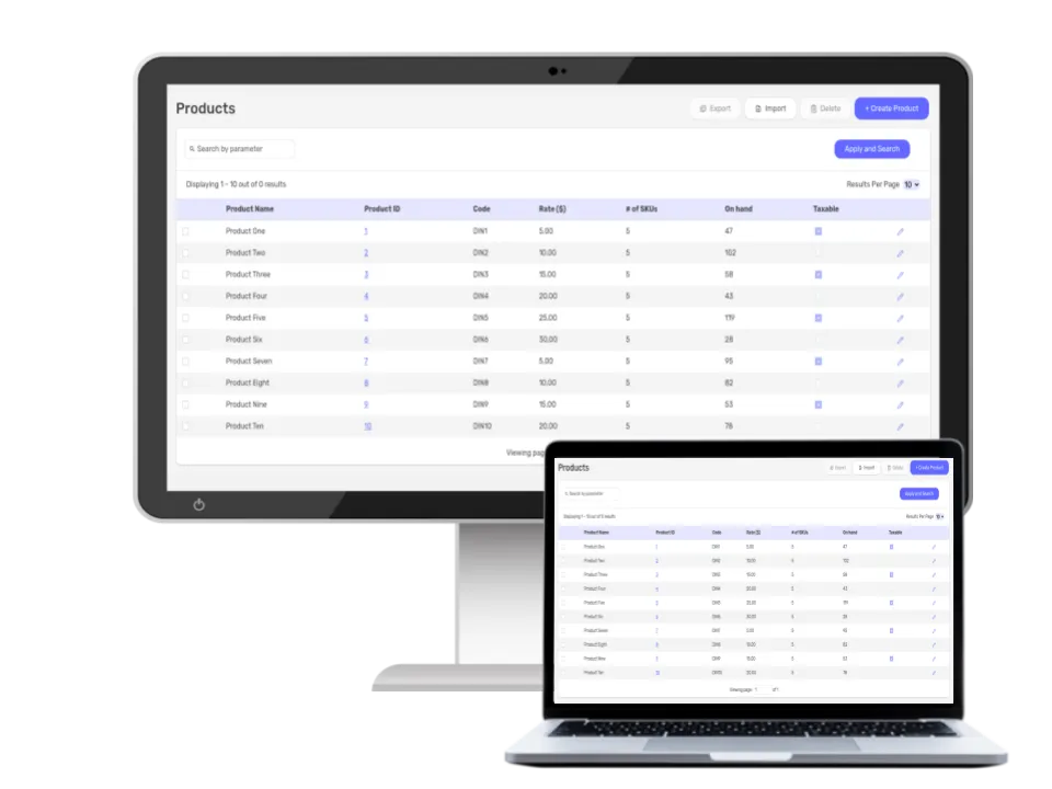 Stocklore app on a computer monitor.